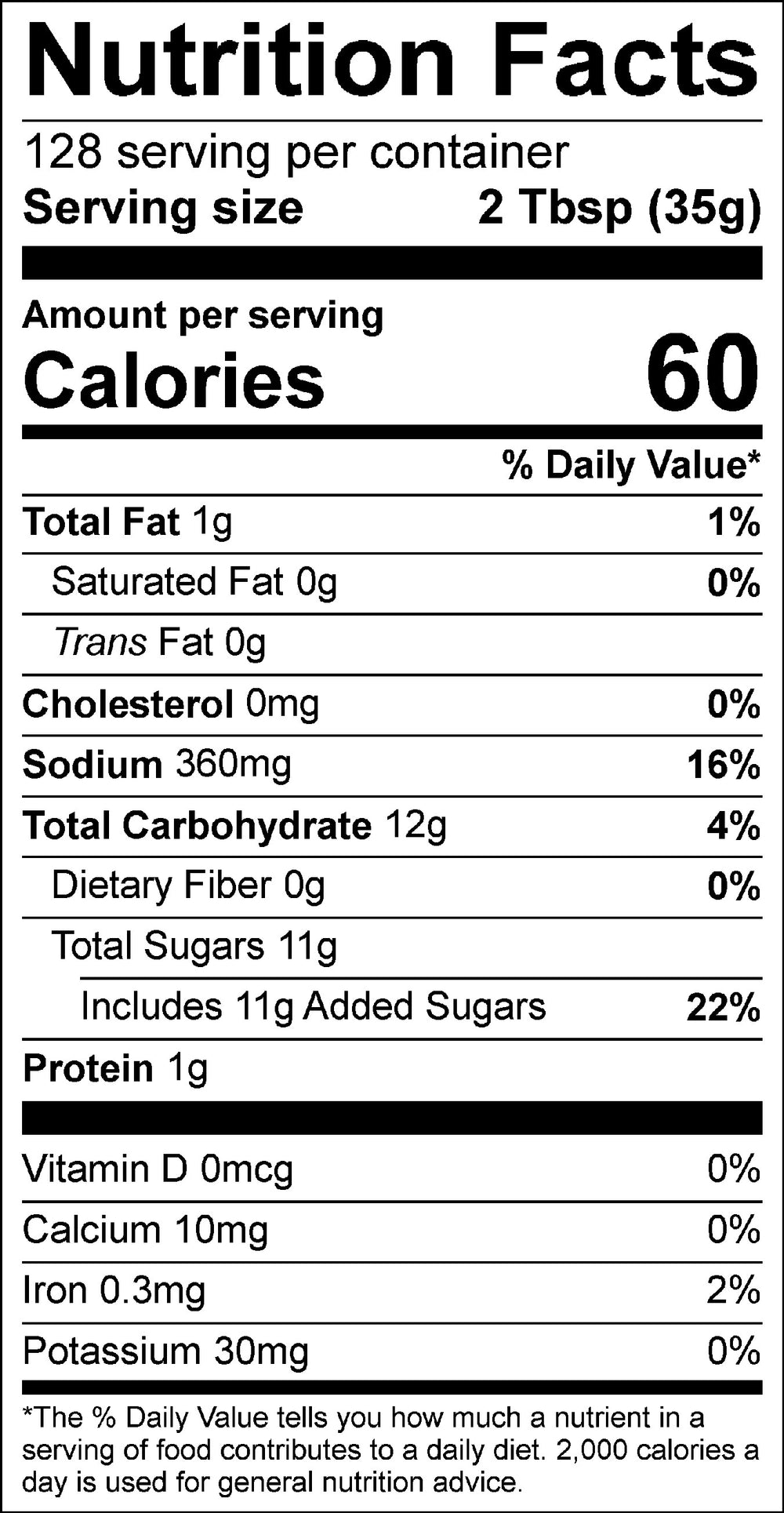 Nutritional Facts