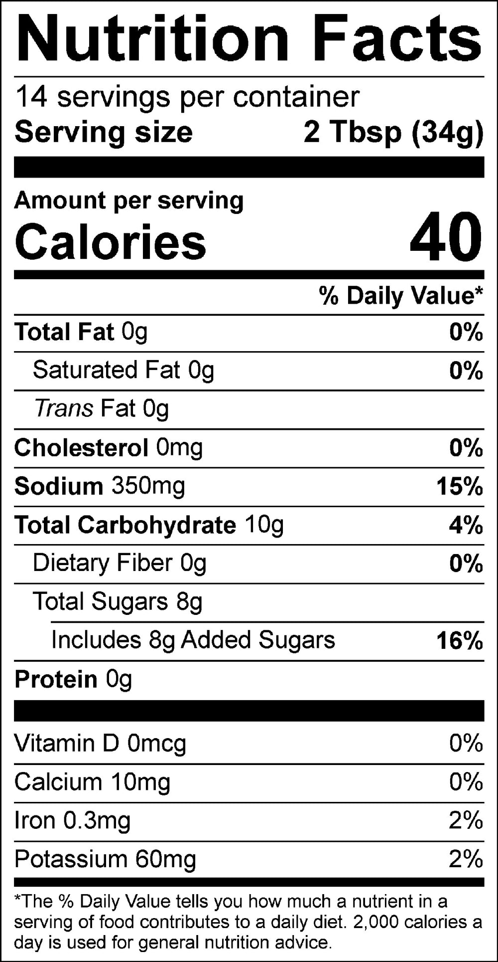 Nutritional Facts