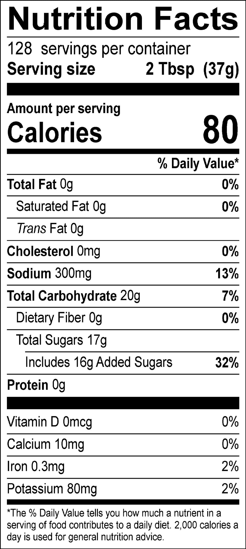 Nutritional Facts