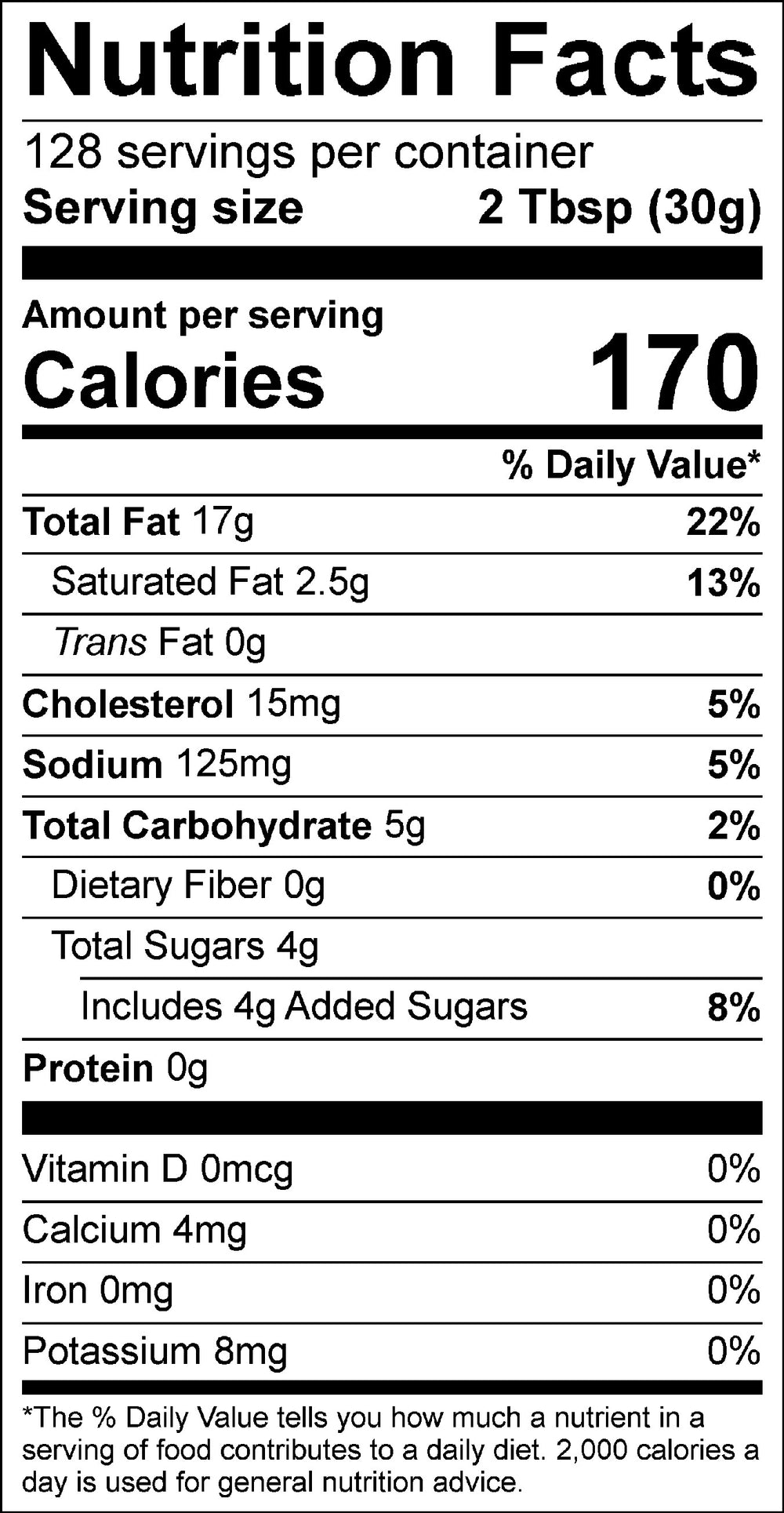 Nutritional Facts