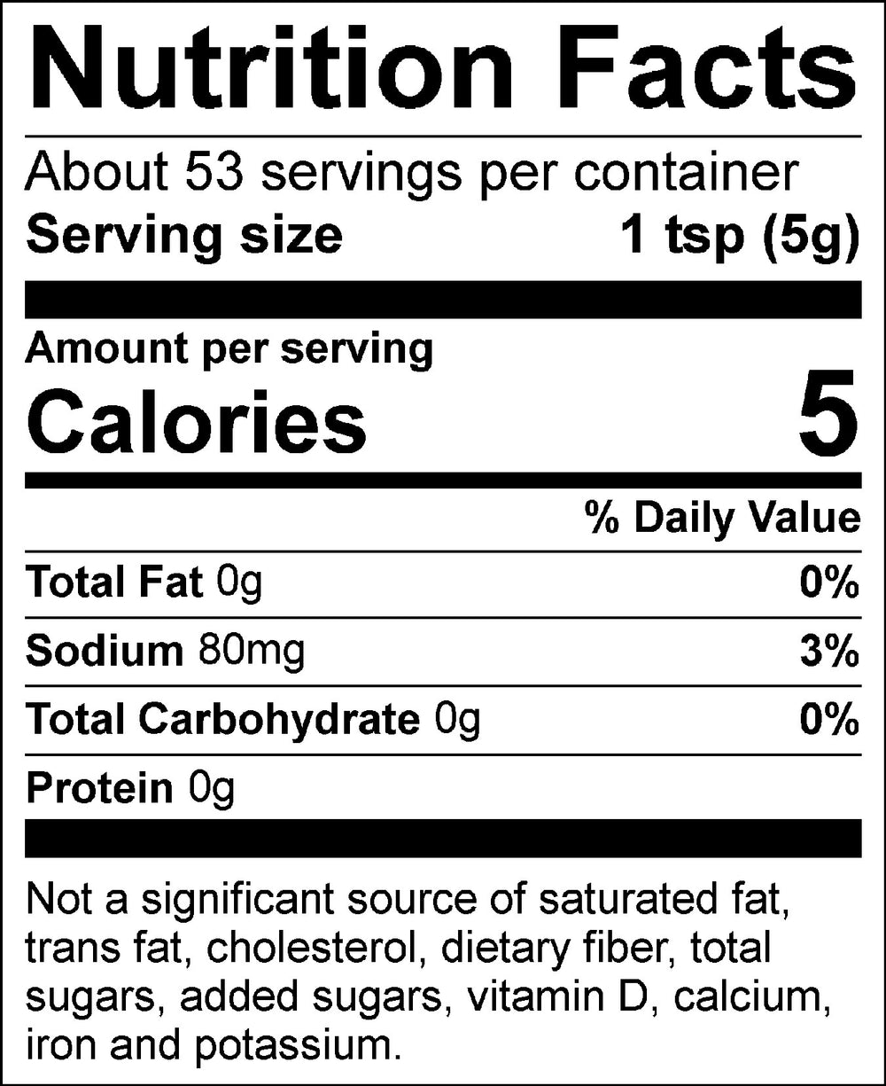 Nutritional Facts