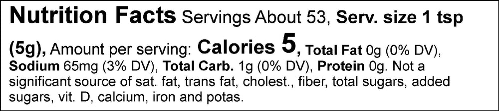 Nutritional Facts
