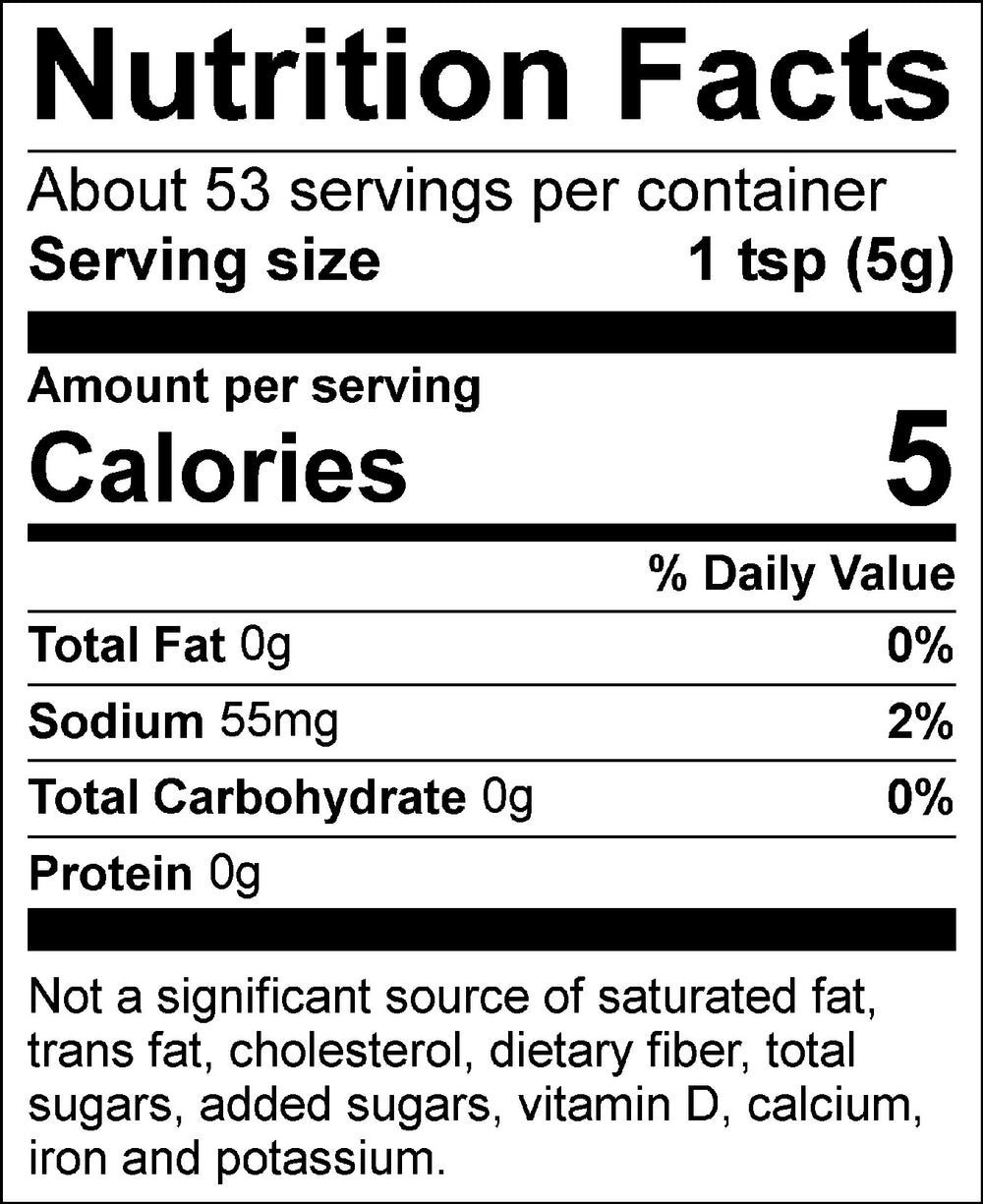 Nutritional Facts