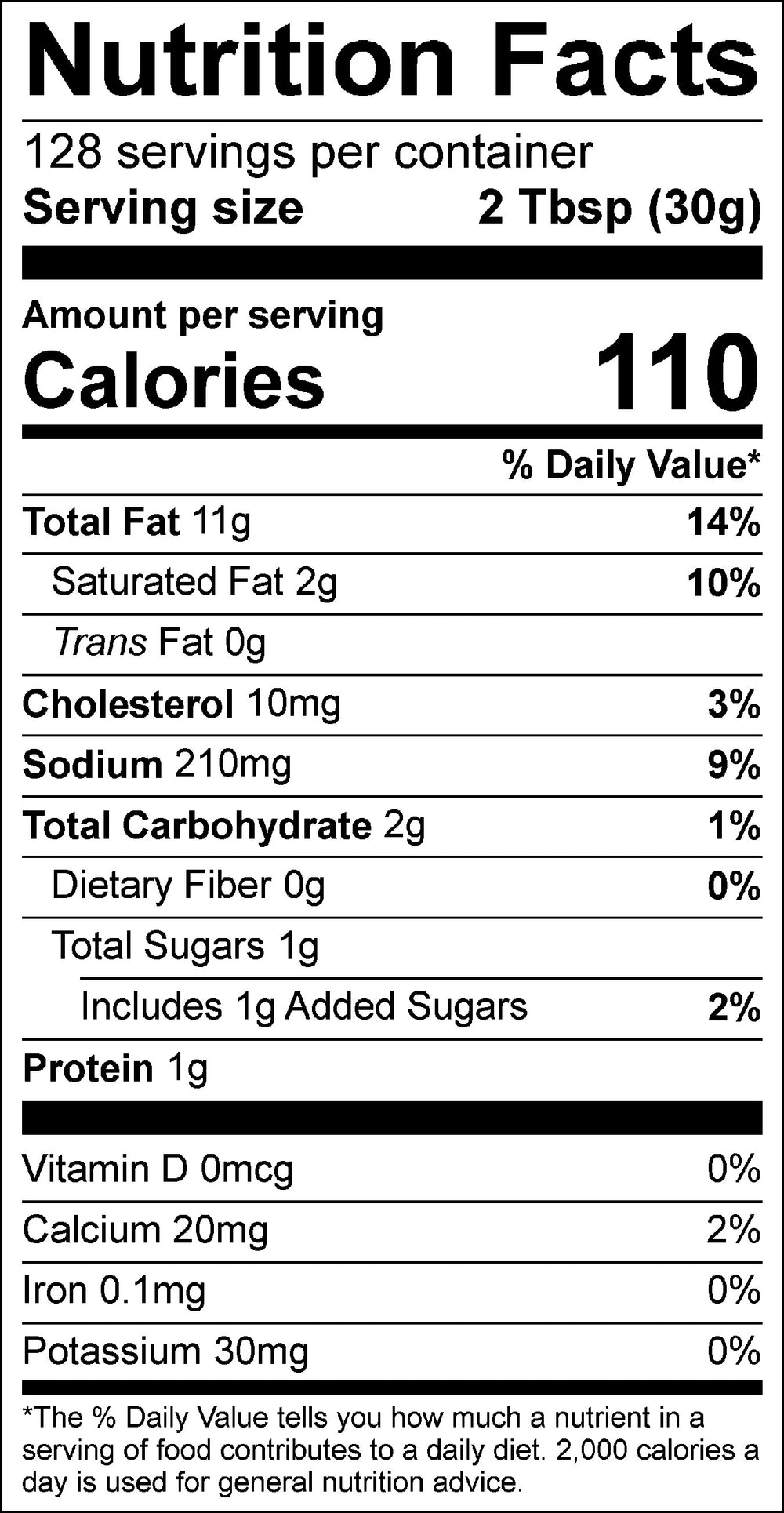 Nutritional Facts