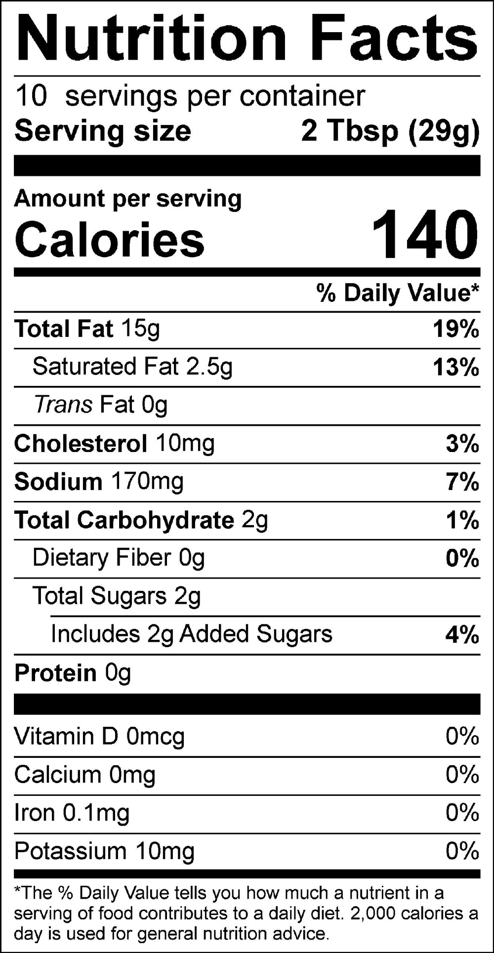 Nutritional Facts